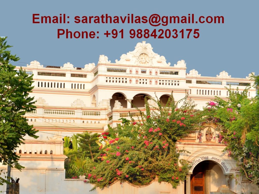 Contact Saratha Vilas Heritage Hotel, Email ID address