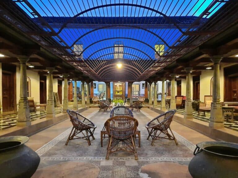 Open-air courtyard - soul of Chettinad homes