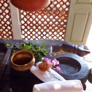Ayurdeva massage and cures at Saratha Vilas
