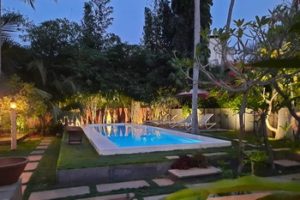 Boutique hotel with tropical garden and swimming pool